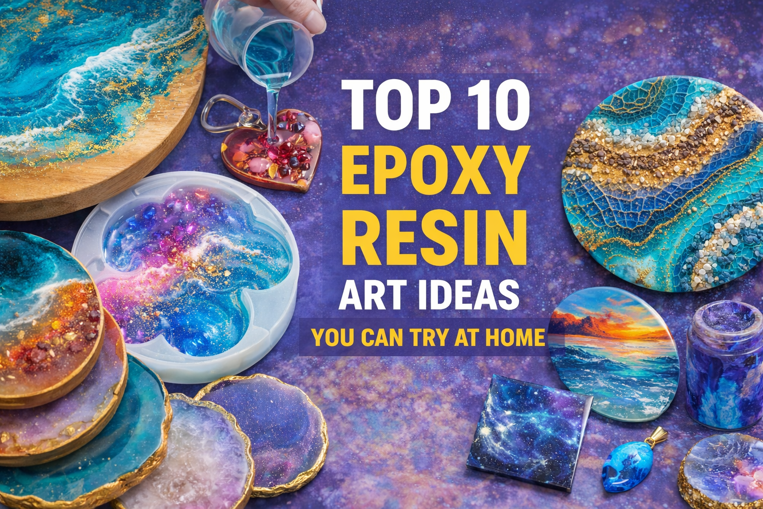 Top 10 Epoxy Resin Art Ideas You Can Try at Home