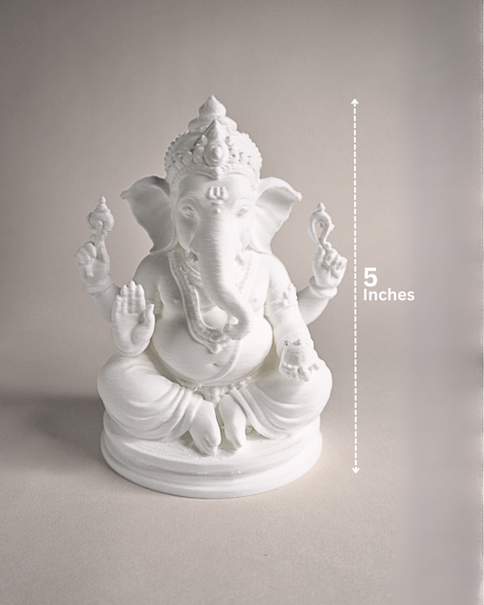 5-Inch Classic 3D Printed Lord Ganesha Idol