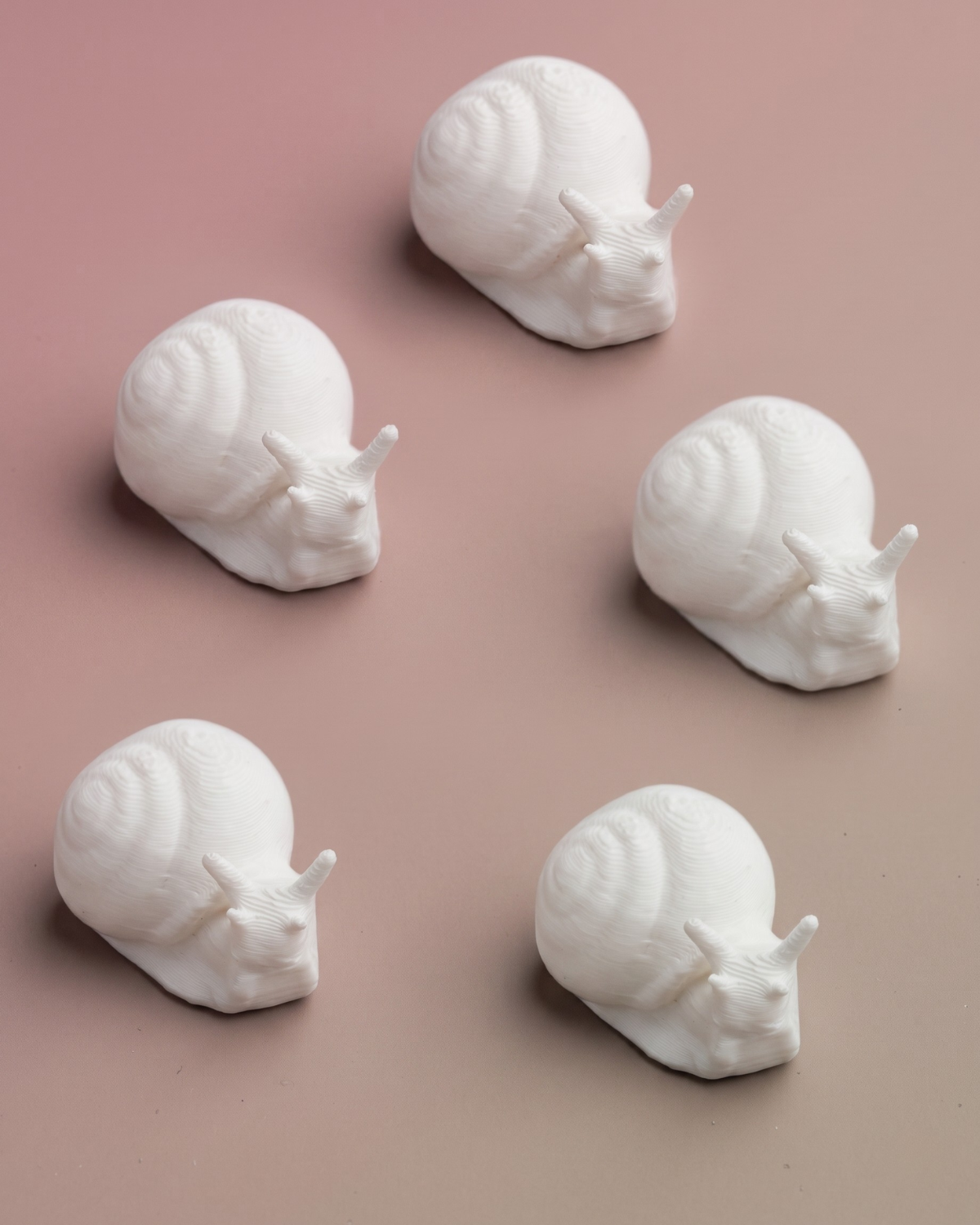 3D Printed Snail Figurine (Set Of 5)
