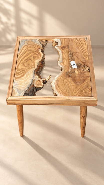 17x17" Wood River Table Base with Legs [Style 12]