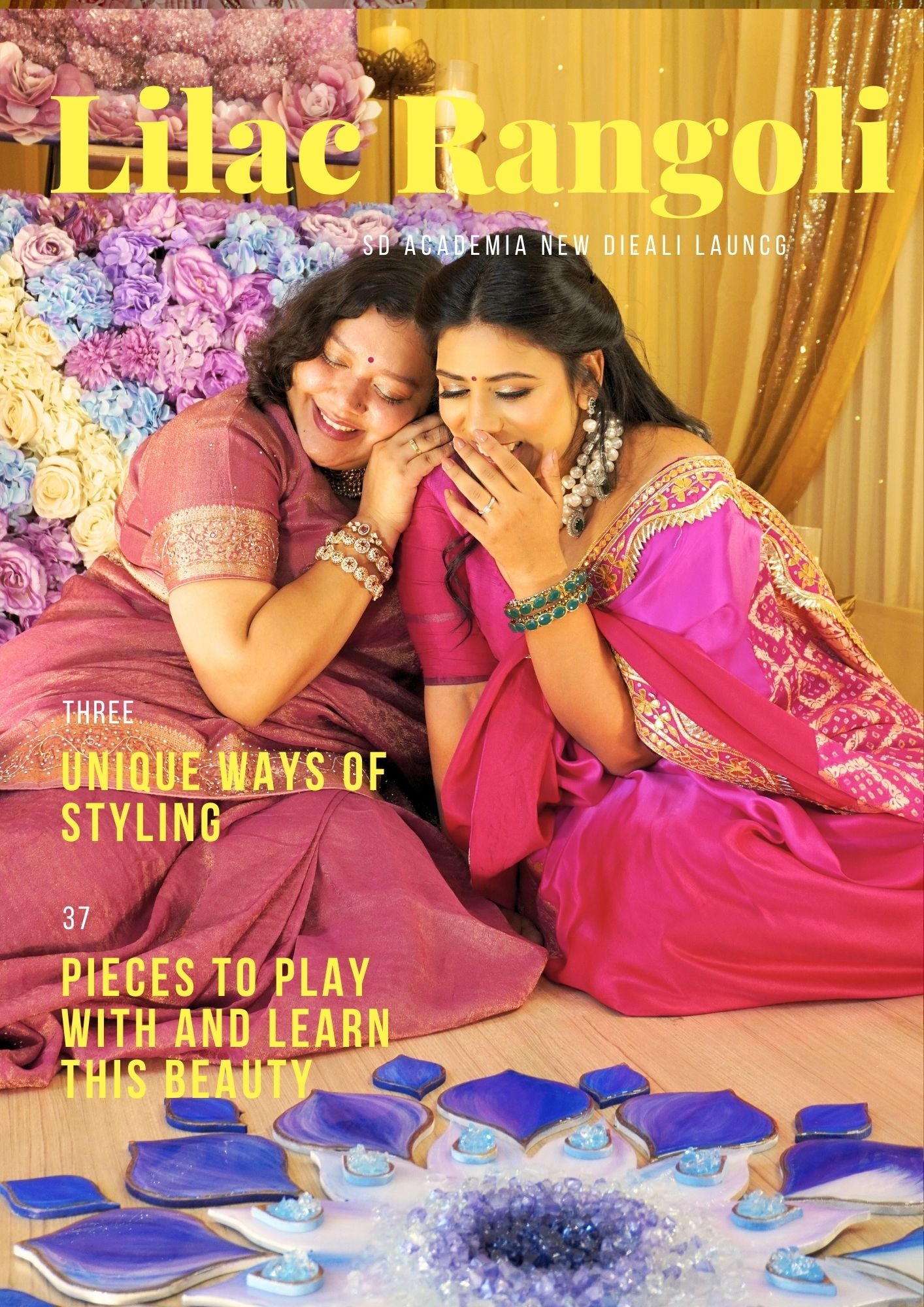 Lilac Leela Rangoli DIY Kit