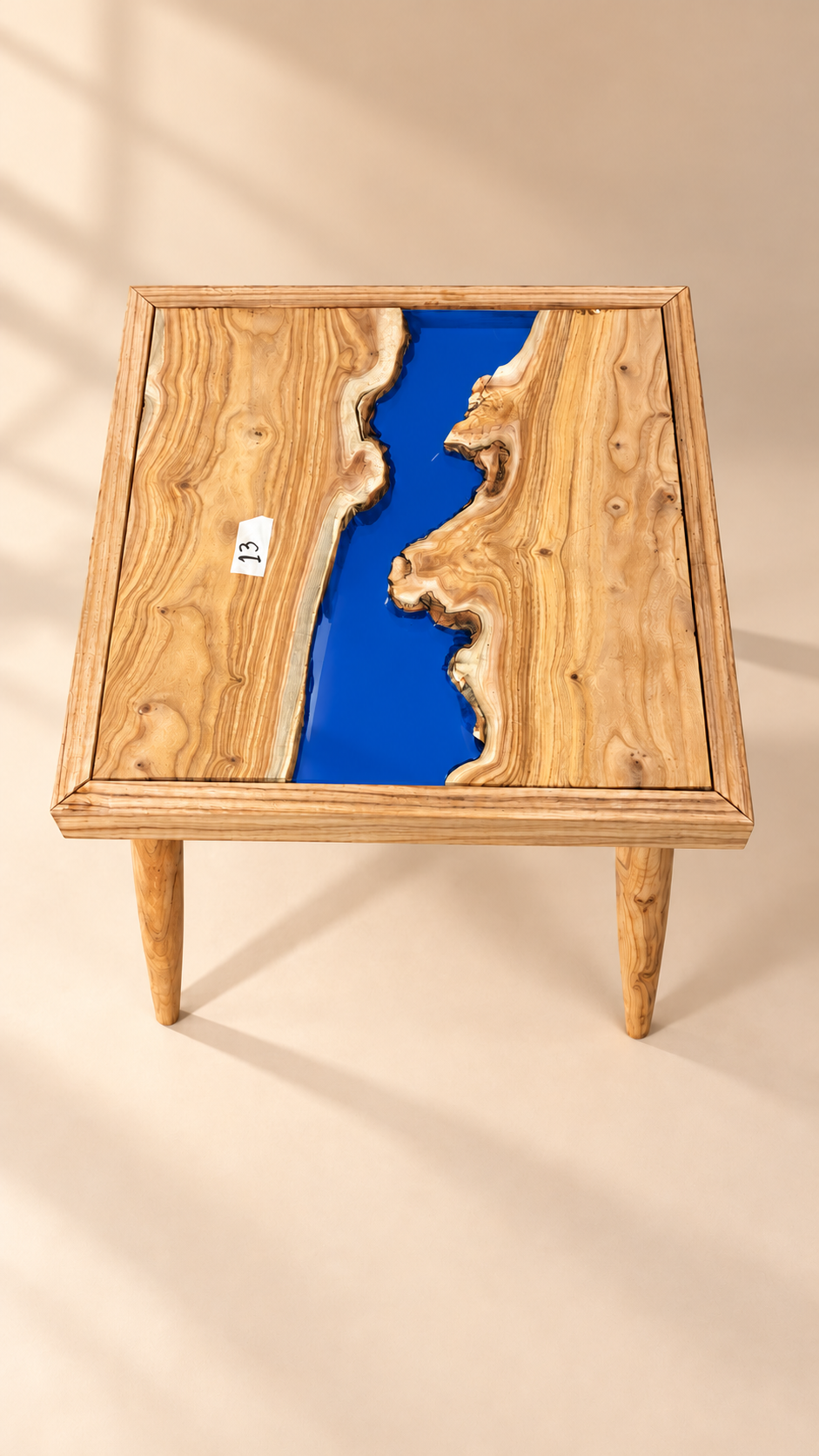 17x17" Wood River Table Base with Legs [Style 13]