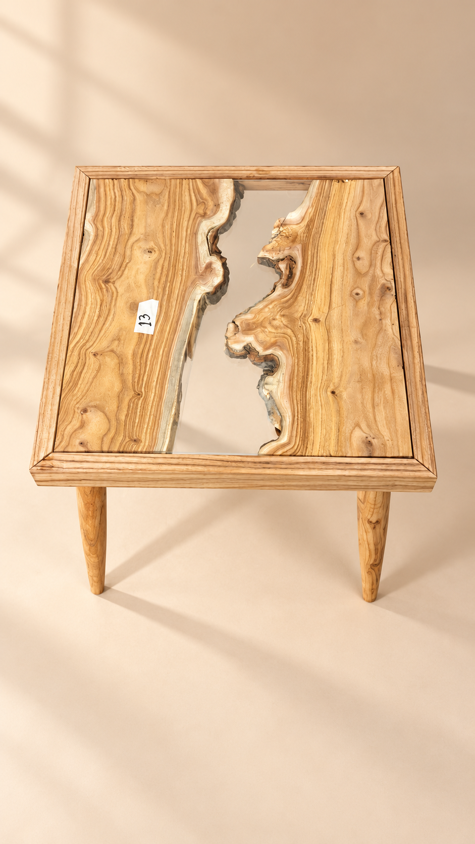 17x17" Wood River Table Base with Legs [Style 13]