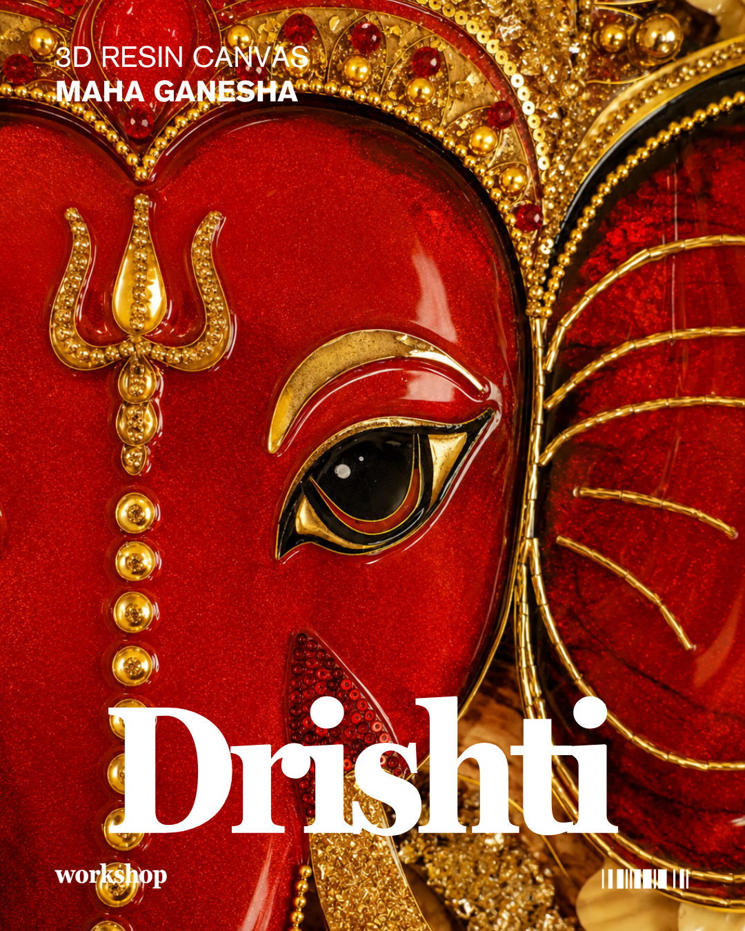 Maha Ganesha (3D Resin Canvas)