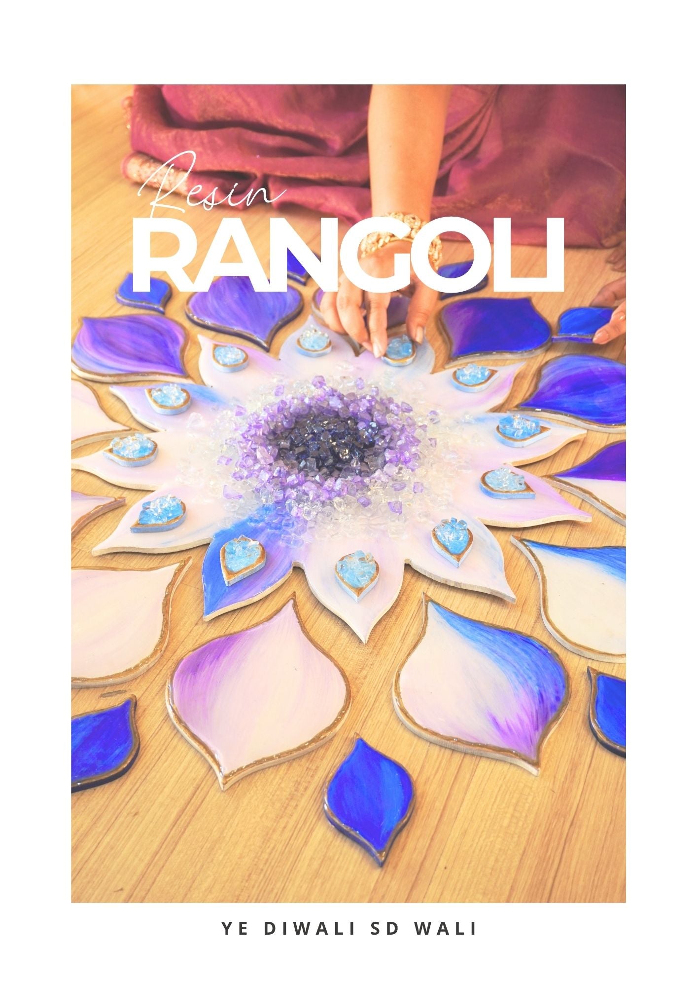 Lilac Leela Rangoli DIY Kit