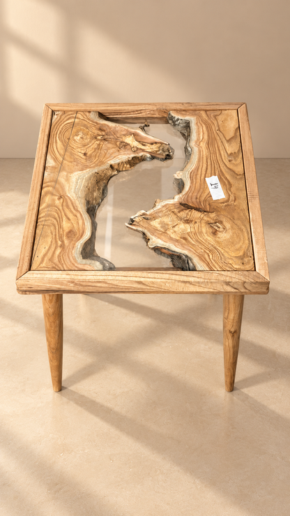 17x17" Wood River Table Base with Legs [Style 14]