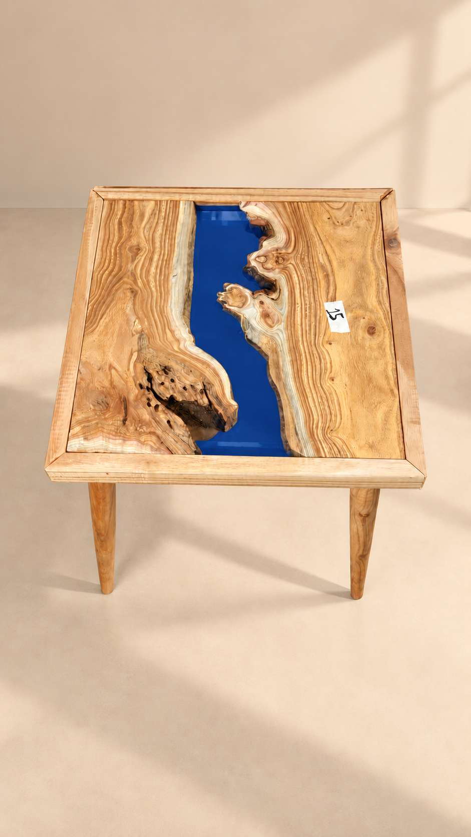 17x17" Wood River Table Base with Legs [Style 15]