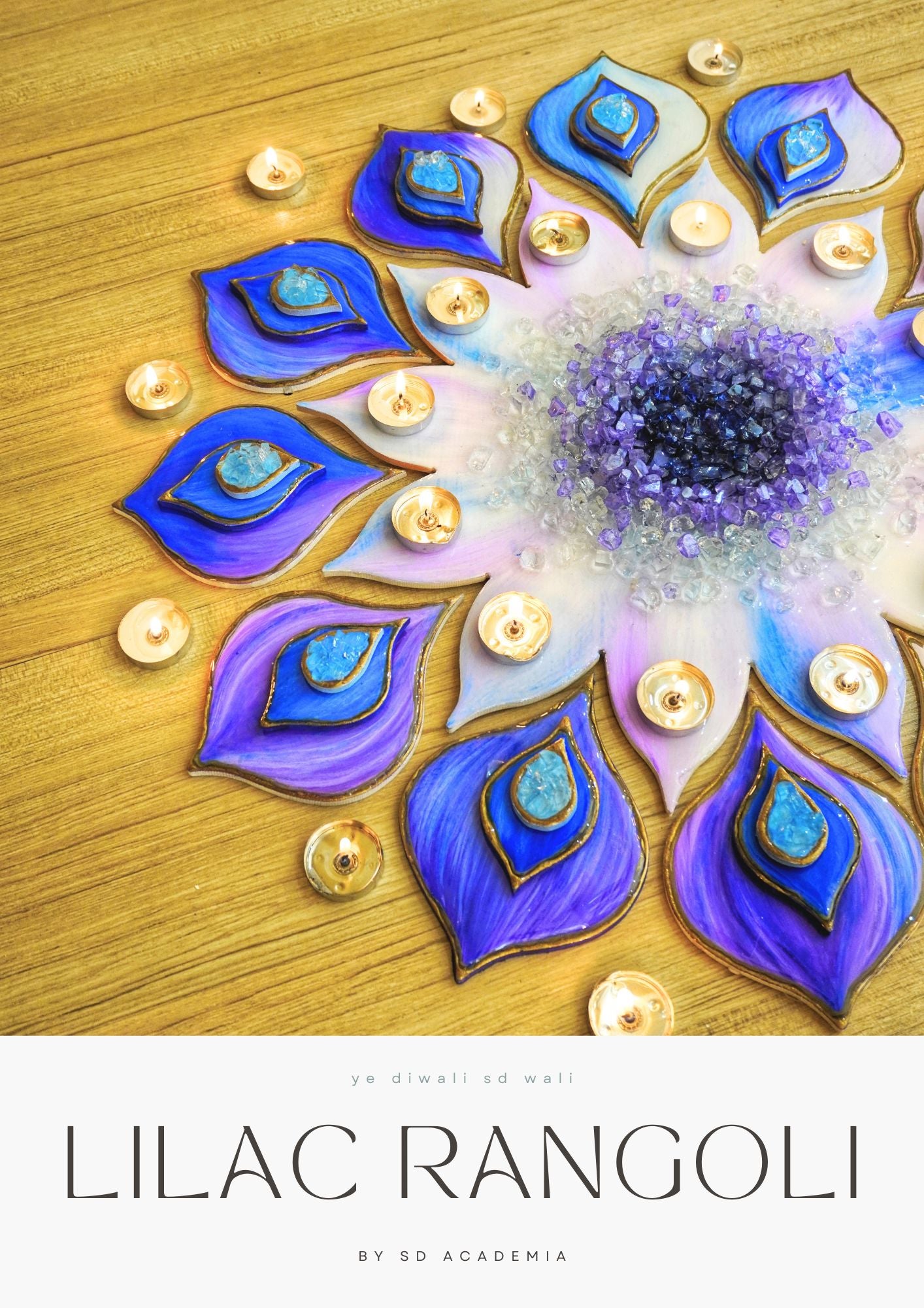 Lilac Leela Rangoli DIY Kit