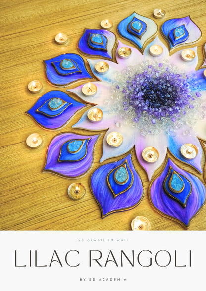 Lilac Leela Rangoli DIY Kit