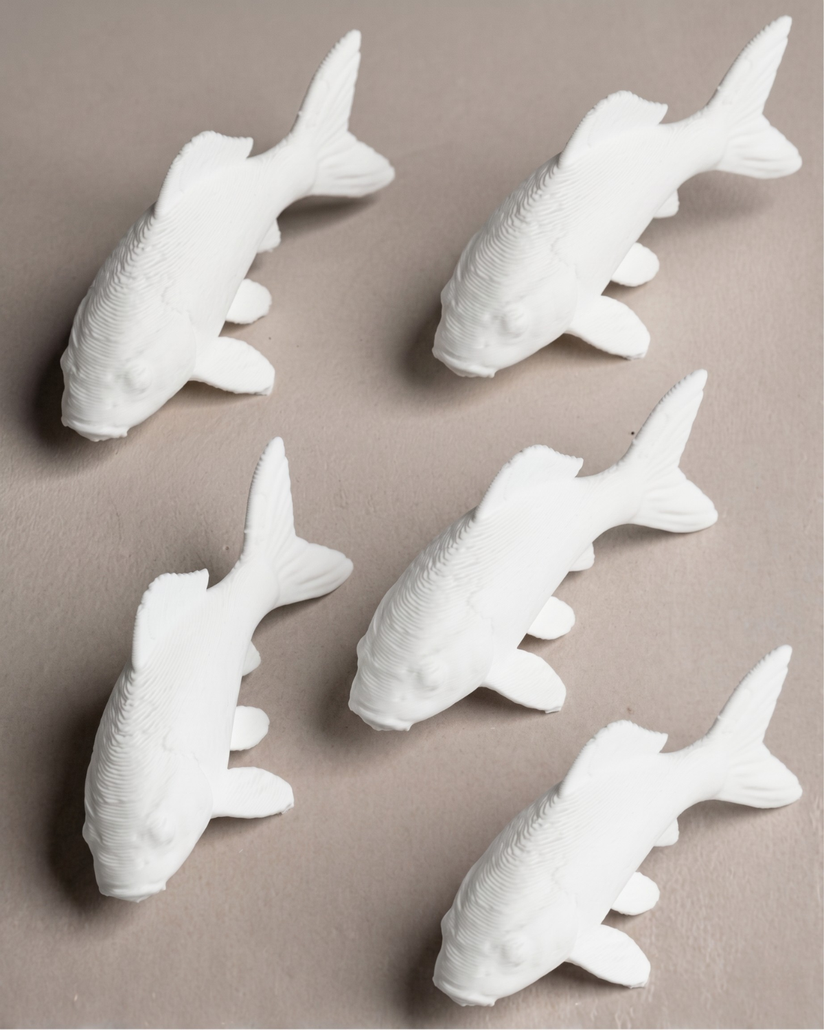 3D Printed Koi Fish Figurine (Set Of 5)