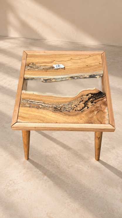 17x17" Wood River Table Base with Legs [Style 17]