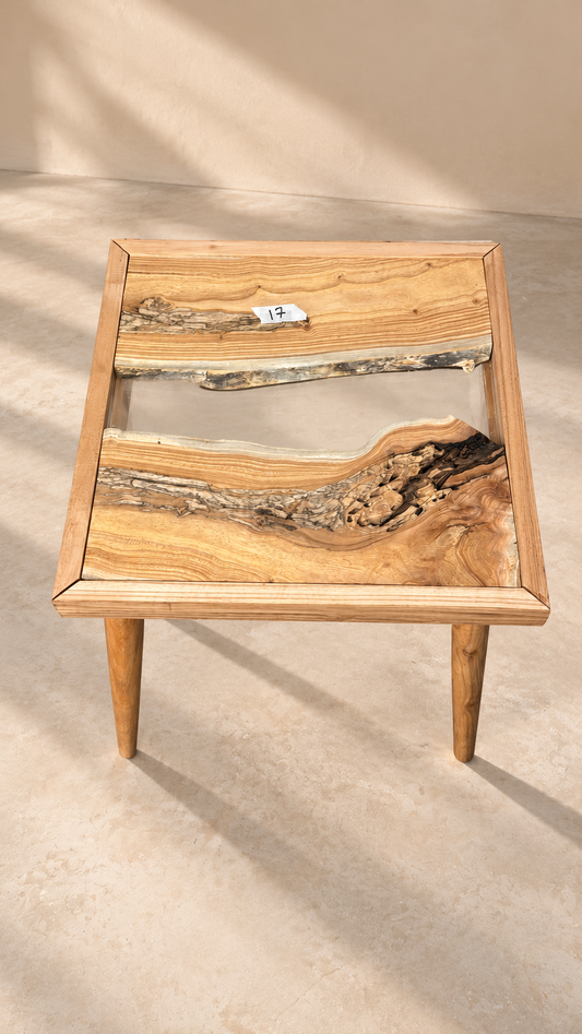 17x17" Wood River Table Base with Legs [Style 17]