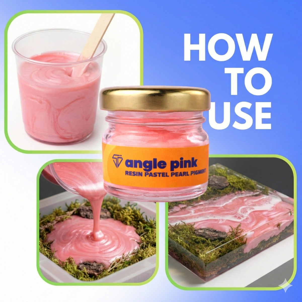 Angle Pink Pastel Pearl Pigment