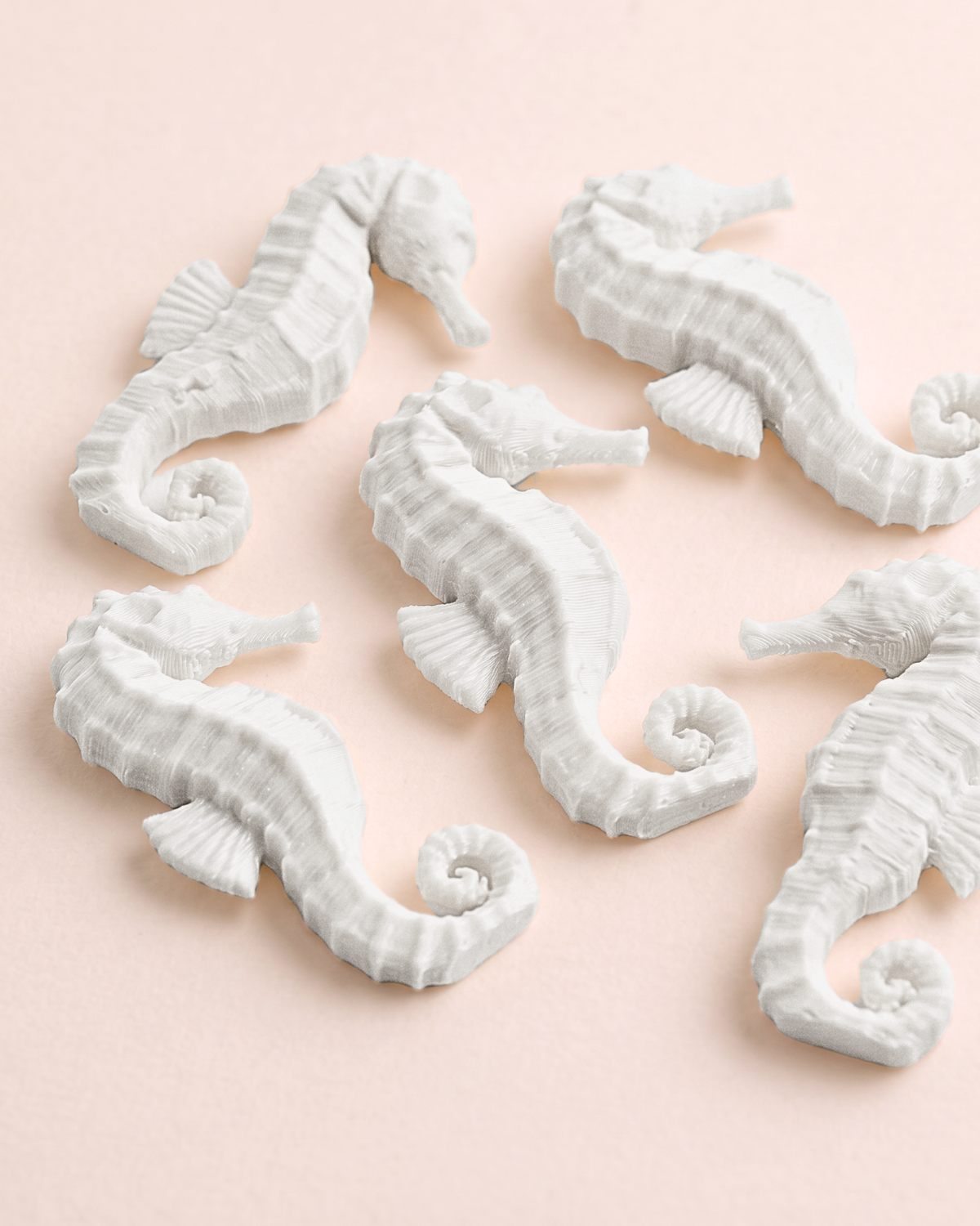 3D Printed Sea Horse Figurine (Set Of 5)