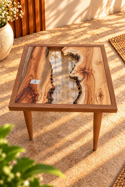 17x17" Wood River Table Base with Legs [Style 1]