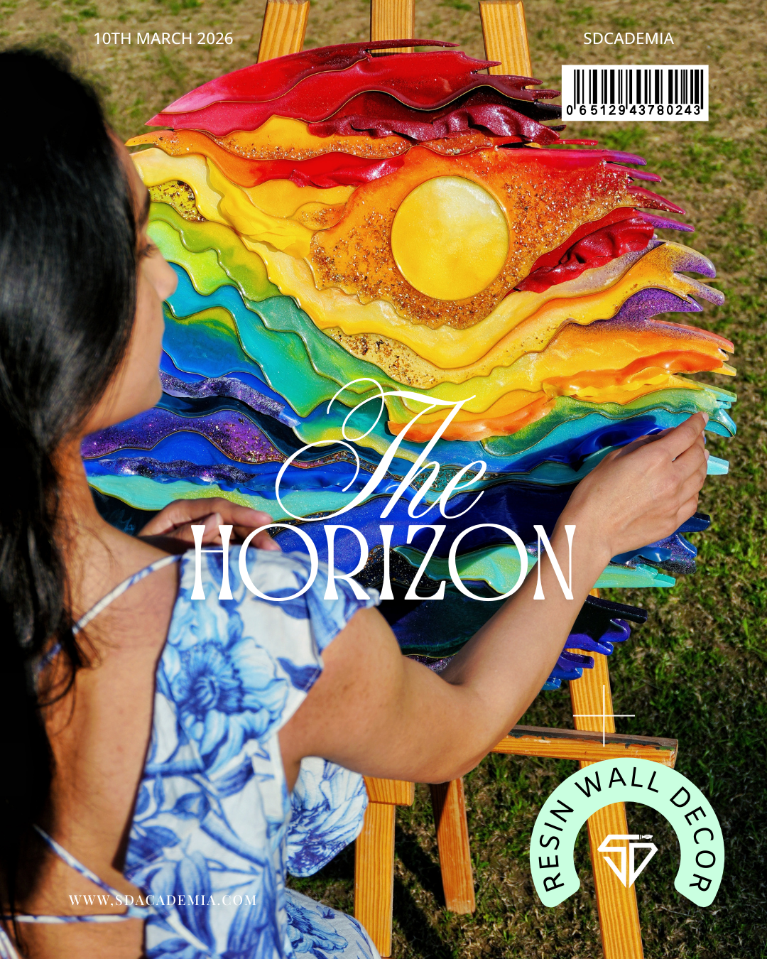 The Horizon: Resin Wall Decor