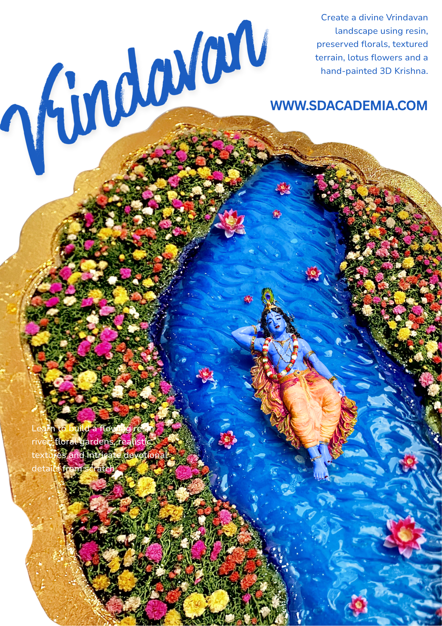 Vrindavan 3D Resin Wall Art DIY Kit
