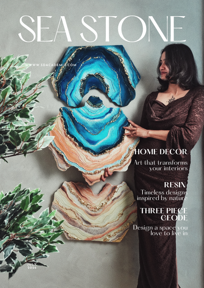 Sea Stone Resin Geode
