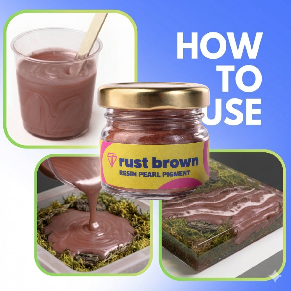 Rust Brown Pearl Pigment