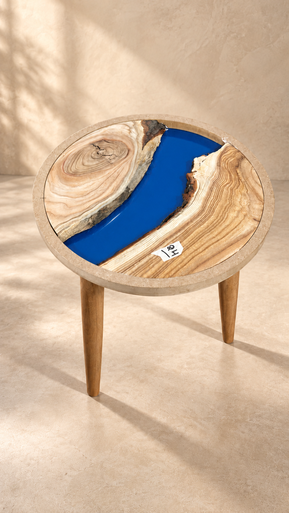 16" Framed Round River Table with Wooden Legs [Style 24]