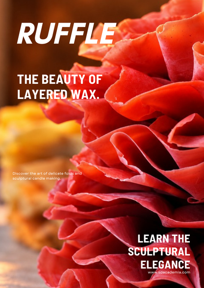 Ruffle Candle Making DIY Kit - Sculpting Beeswax & Mould Set