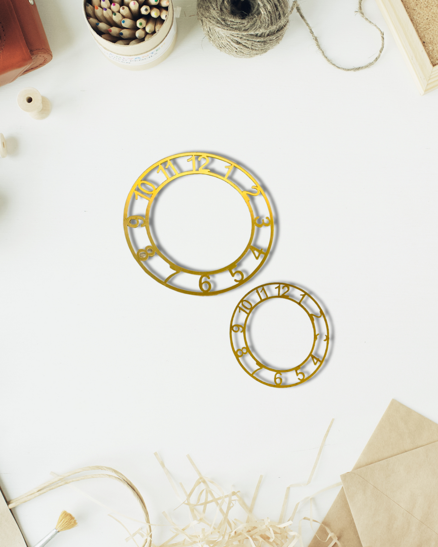 Numbers Clock Ring Acrylic Cut Out