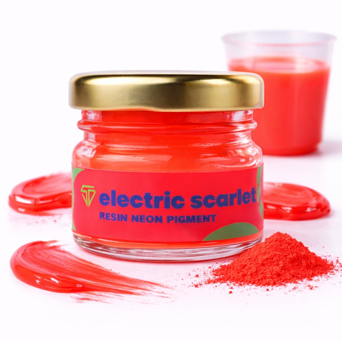 Electric Scarlet Neon Pigment