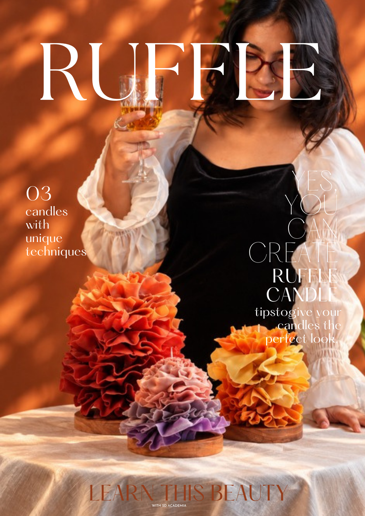 Ruffle Candle Making DIY Kit - Sculpting Beeswax & Mould Set
