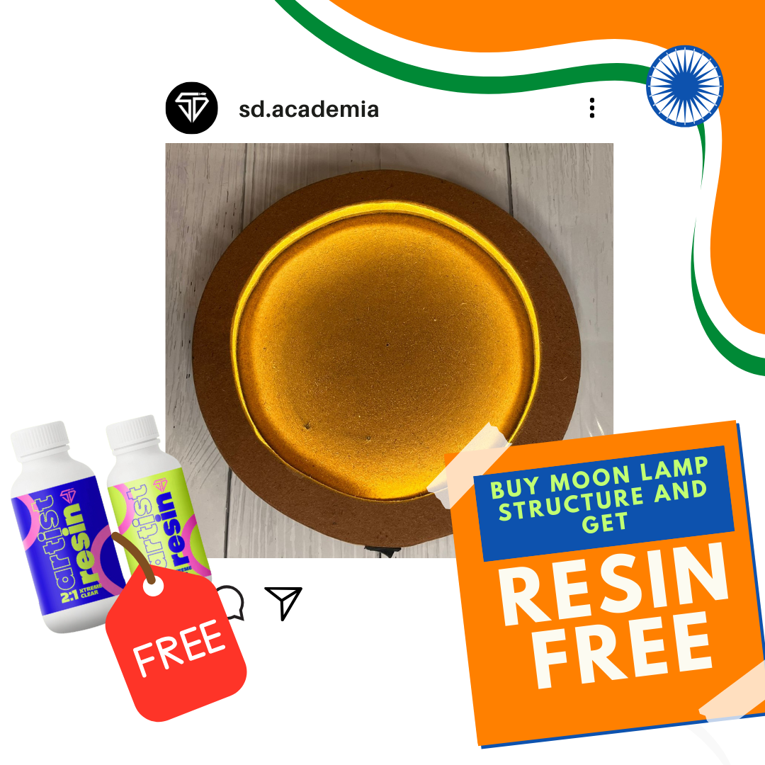 MOON LAMP STRUCTURE + 2:1 Resin Hardner- 300gm