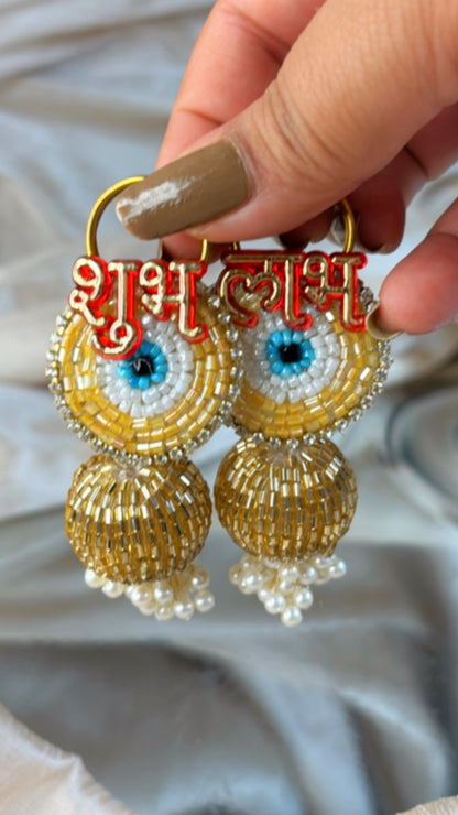 Evil Eye Shubh Labh Hangings - Set Of 10