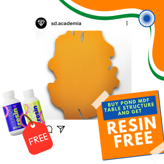 Pond MDF Table Structure + 2:1 Resin Hardner- 300gm