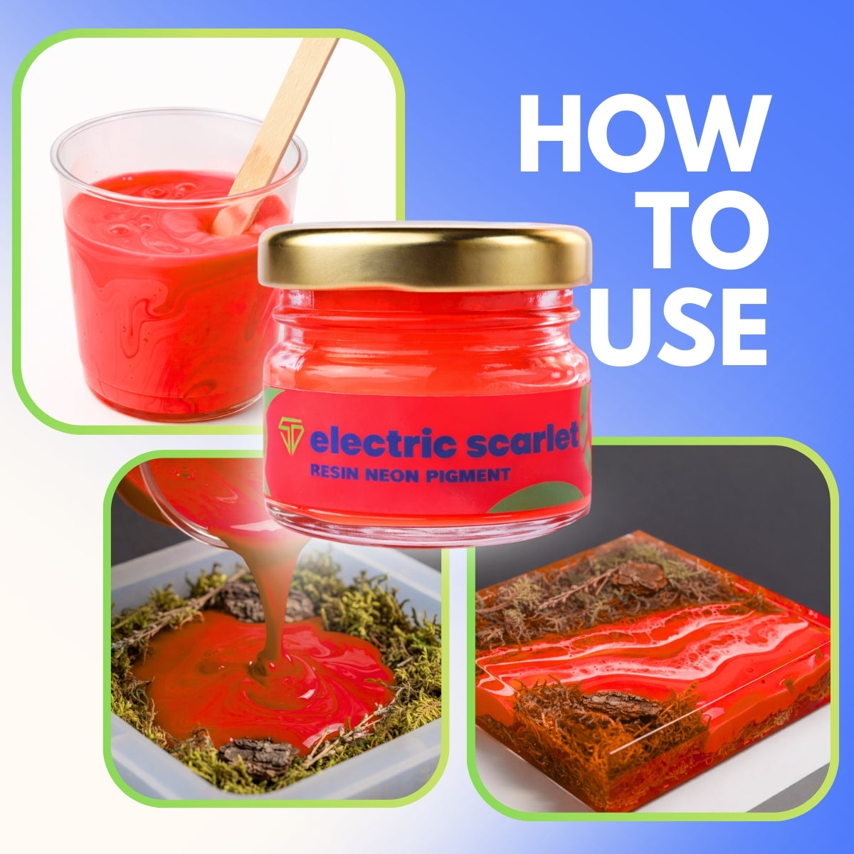 Electric Scarlet Neon Pigment
