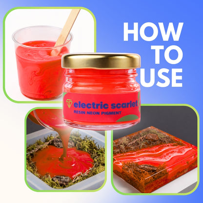 Electric Scarlet Neon Pigment