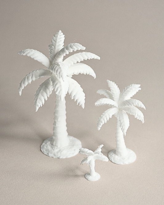 3D Printed Coconut Tree Figurine (Set Of 5)
