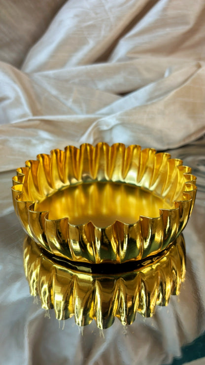 Sunflare - Gold plated Urli - Set Of 10