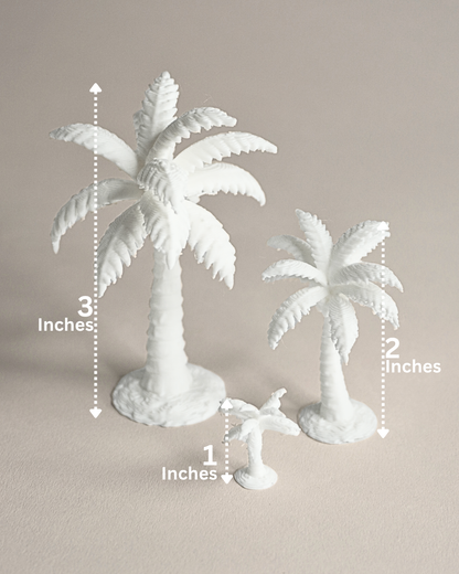 3D Printed Coconut Tree Figurine (Set Of 5)