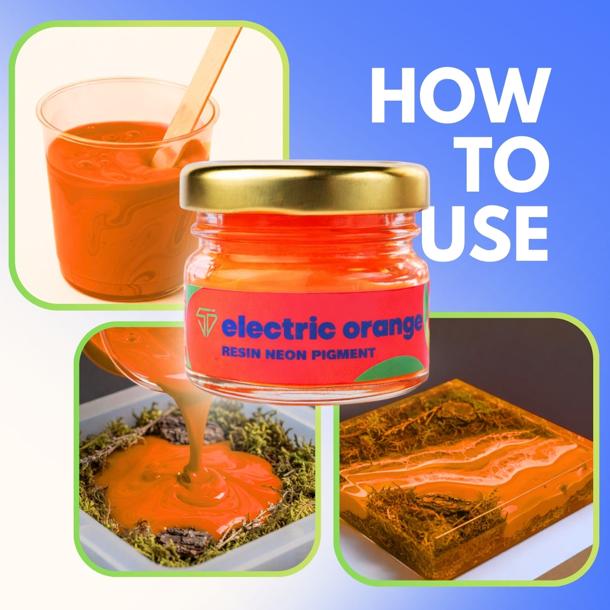 Electric Orange Neon Pigment