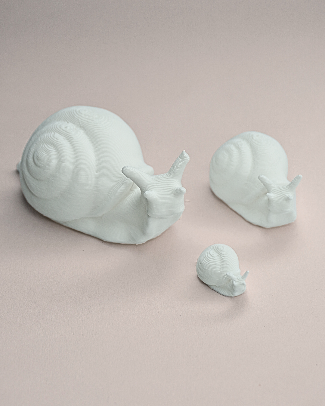 3D Printed Snail Figurine (Set Of 5)