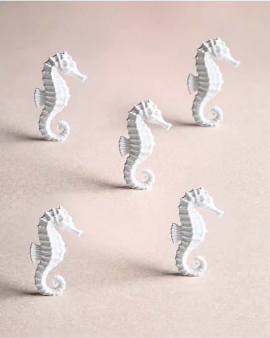3D Printed Sea Horse Figurine (Set Of 5)