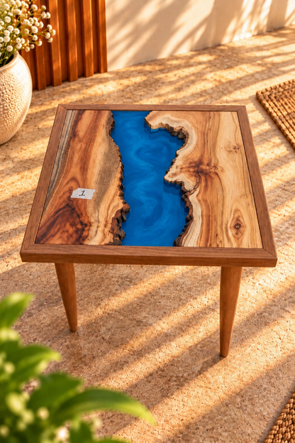 17x17" Wood River Table Base with Legs [Style 1]
