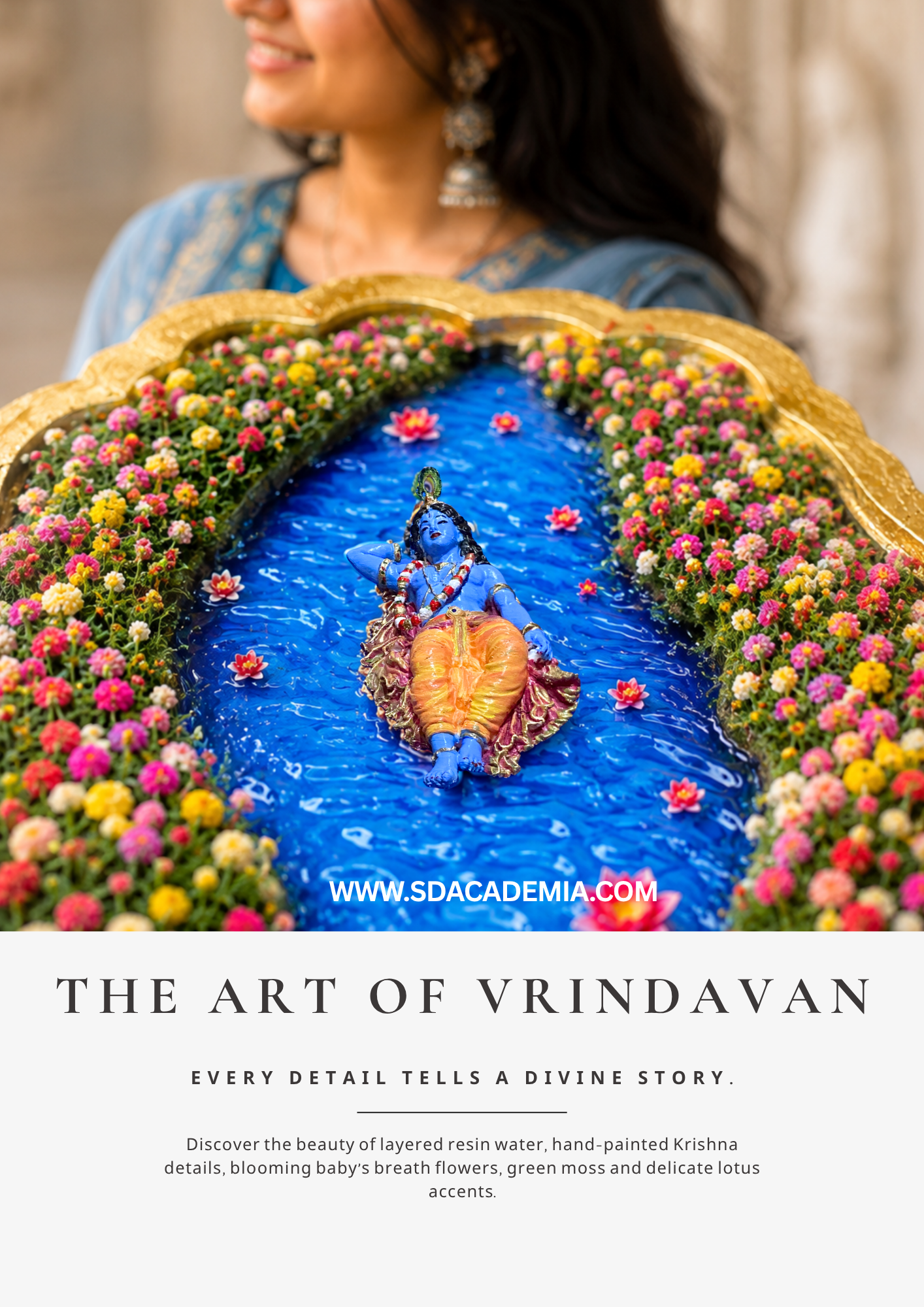 Vrindavan 3D Resin Wall Art DIY Kit
