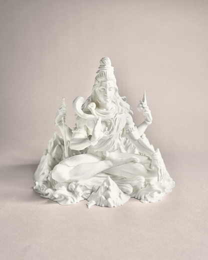 5-Inch Meditating Lord Shiva Idol on Mount Kailash
