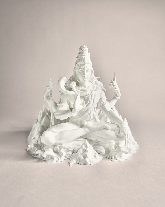5-Inch Meditating Lord Shiva Idol on Mount Kailash