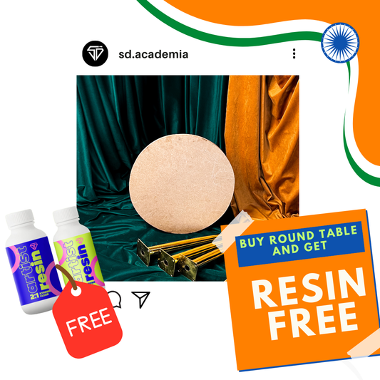 Round Table + 2:1 Resin Hardner- 300gm
