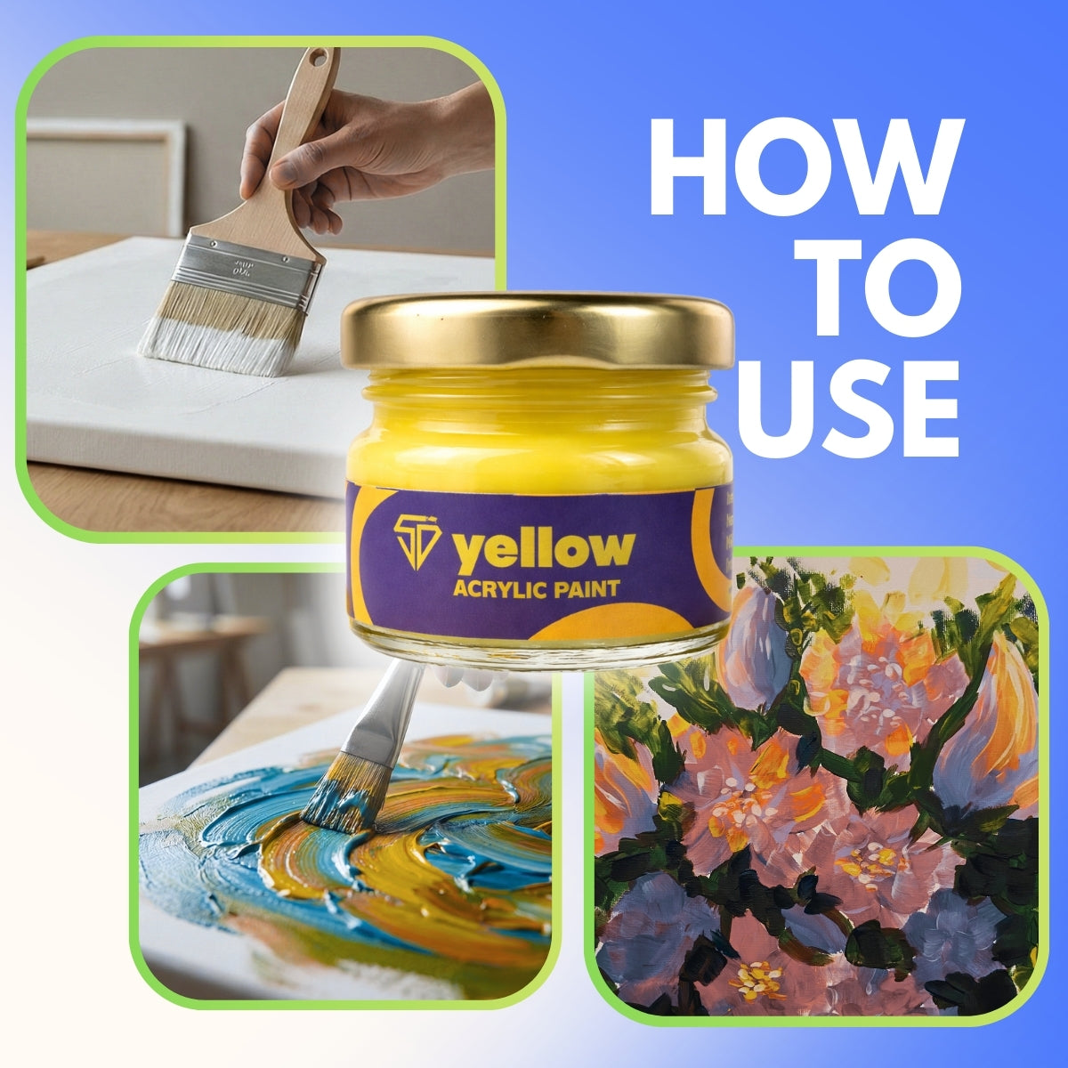 Yellow Acrylic Paint