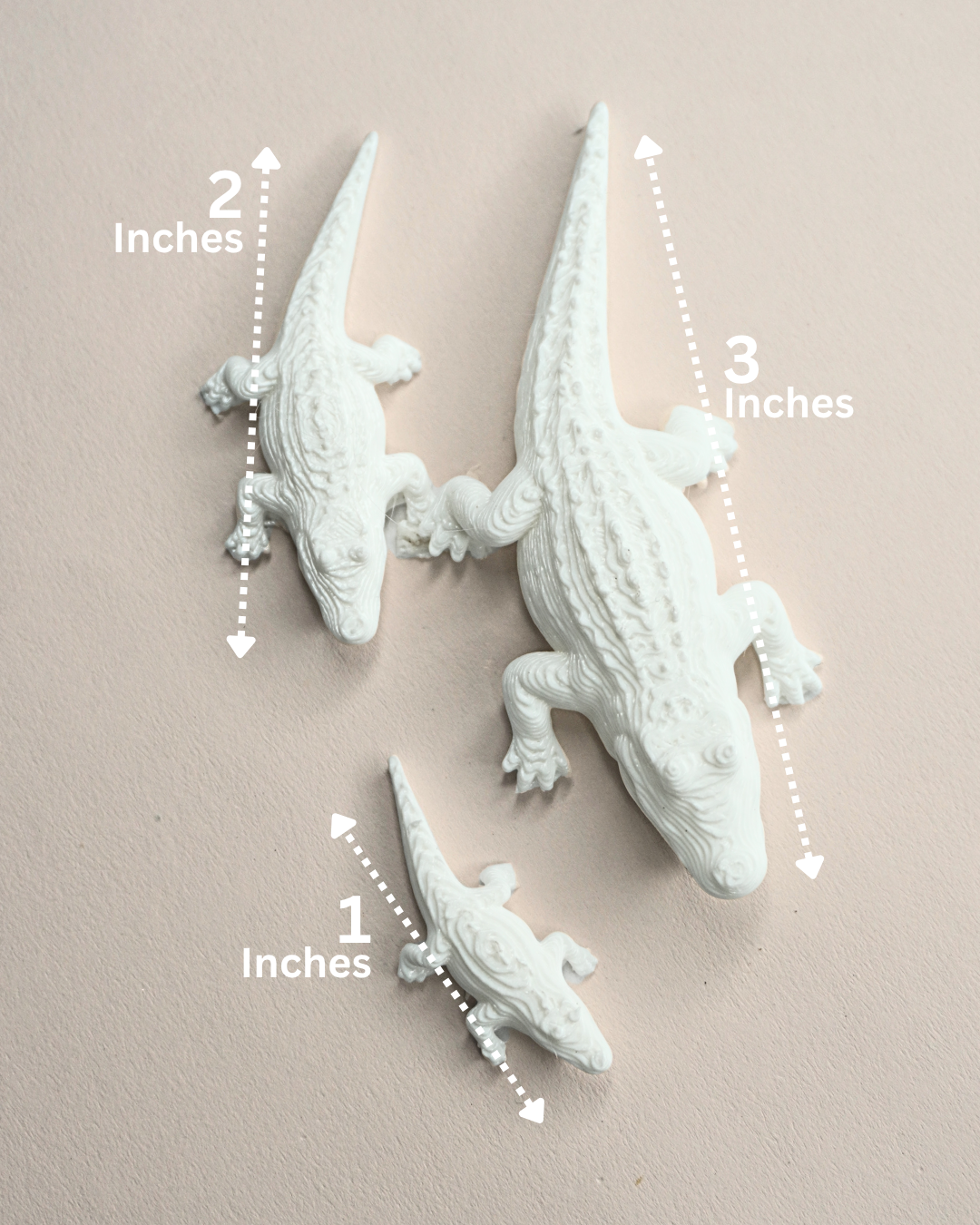 3D Printed Crocodile Figurine (Set Of 5)