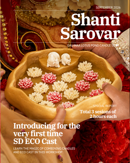 Shanti Sarovar (Gau Maa Lotus Pond Candle)