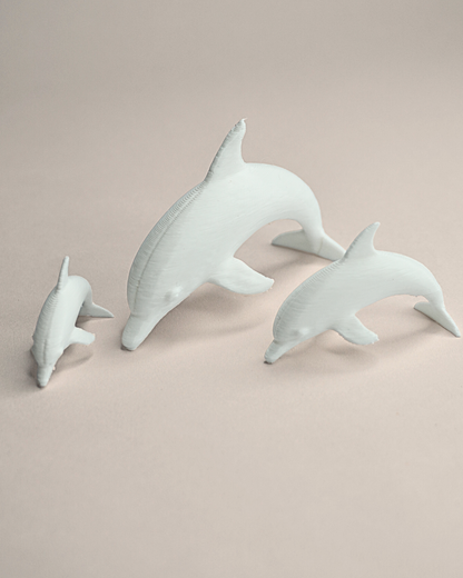 3D Printed Dolphin Miniature Figures (Set of 5)