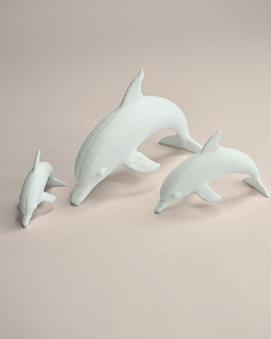 3D Printed Dolphin Miniature Figures (Set of 5)