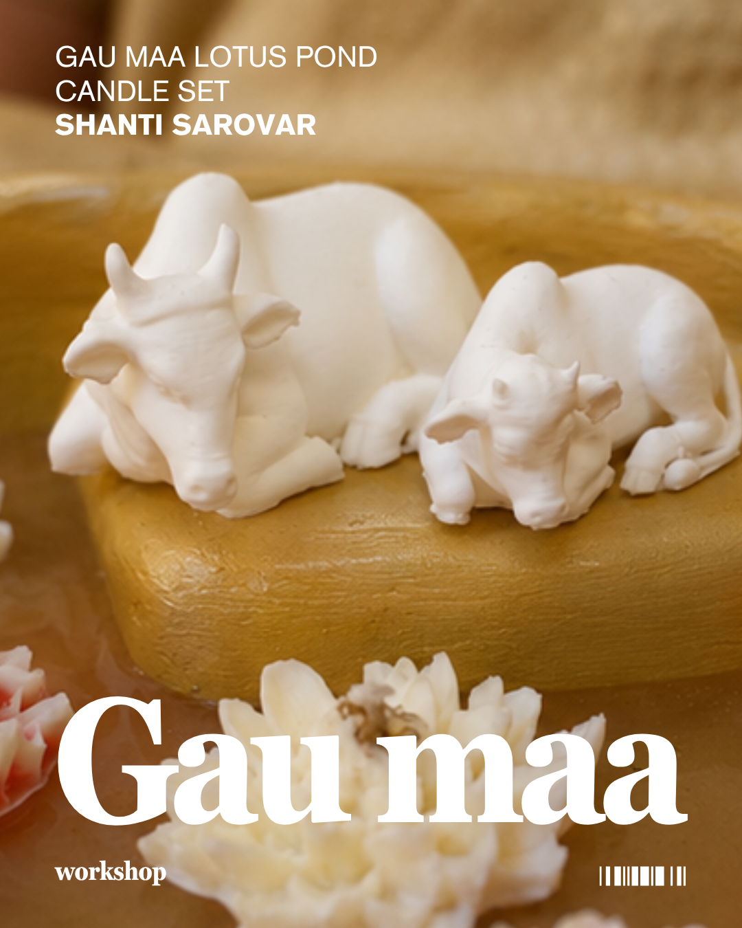 Shanti Sarovar (Gau Maa Lotus Pond Candle)